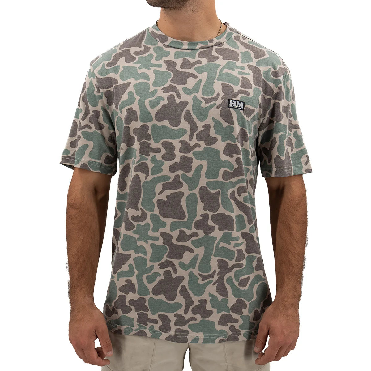 Migrator Performance Tee - Marsh Green Camo